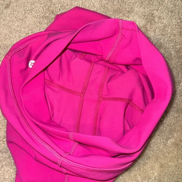 Lululemon Hot Pink High Wasted Align Biker Shorts 6” - Picture 5 of 5
